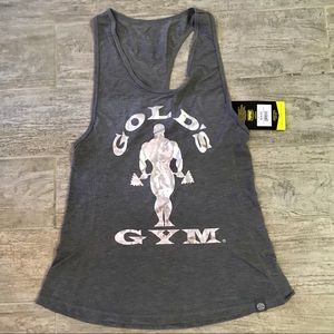 Gold’s Gym Tri-Blend Silhouette Tank Top Shirt NWT